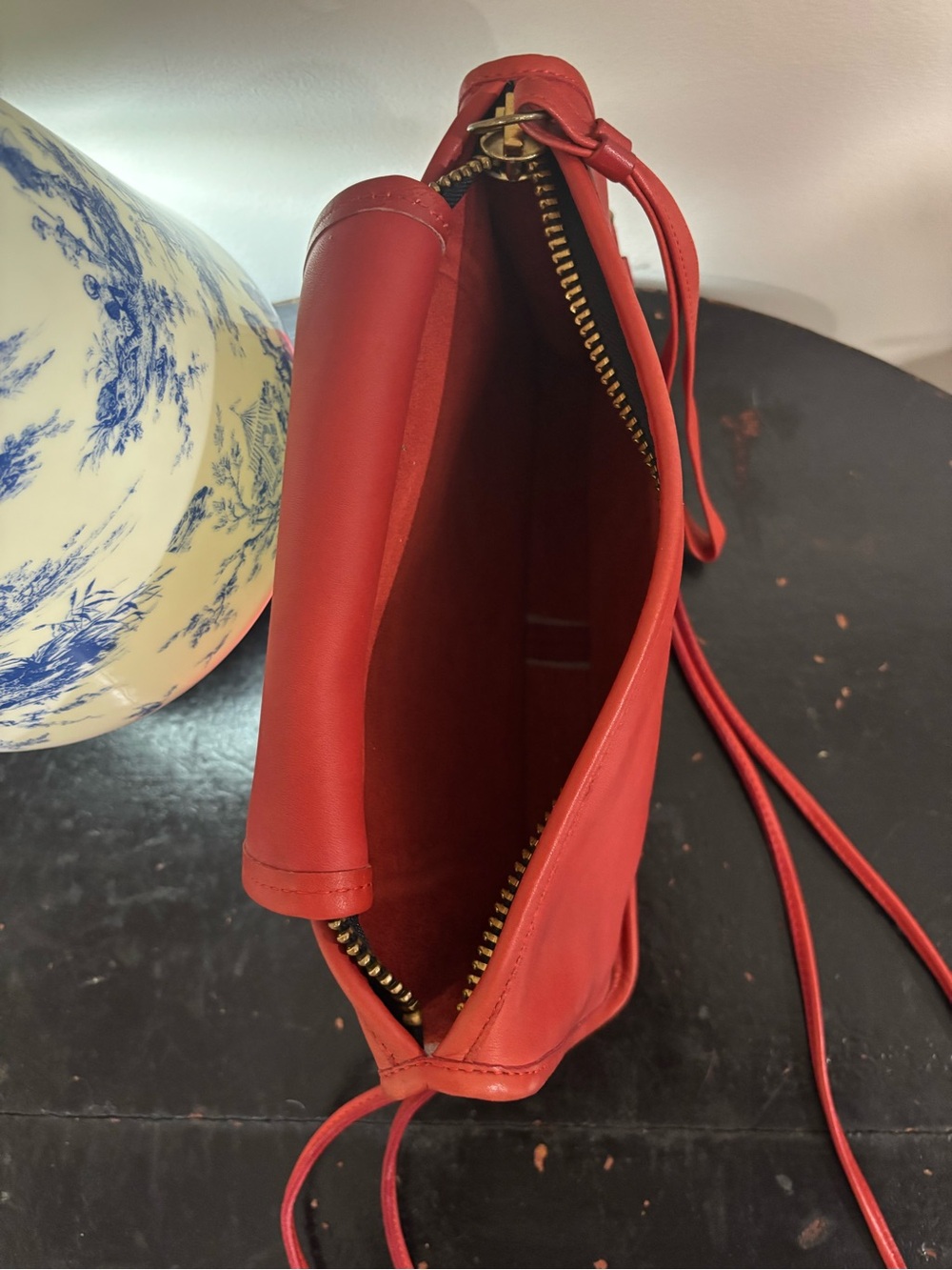 Vintage Coach Red Leather Basic Bag No 0194-958 Crossbody Clutch USA - Picture 7 of 11